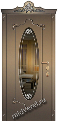 мдф панели для входных дверей c зеркалом ФЛЗ-228